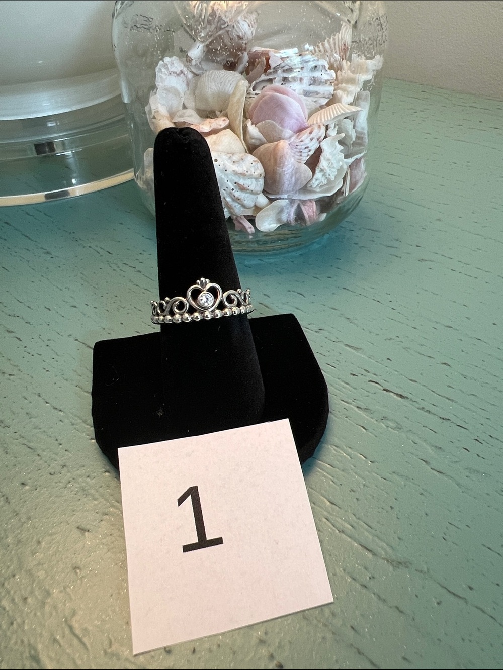 Pandora Tiara Crown Ring Size 9